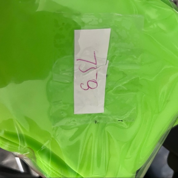 NWOT Neon green Cillet one piece bathing suit size large - Picture 5 of 5